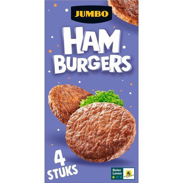 Jumbo Hamburgers 4 Stuks (4 × 70g)