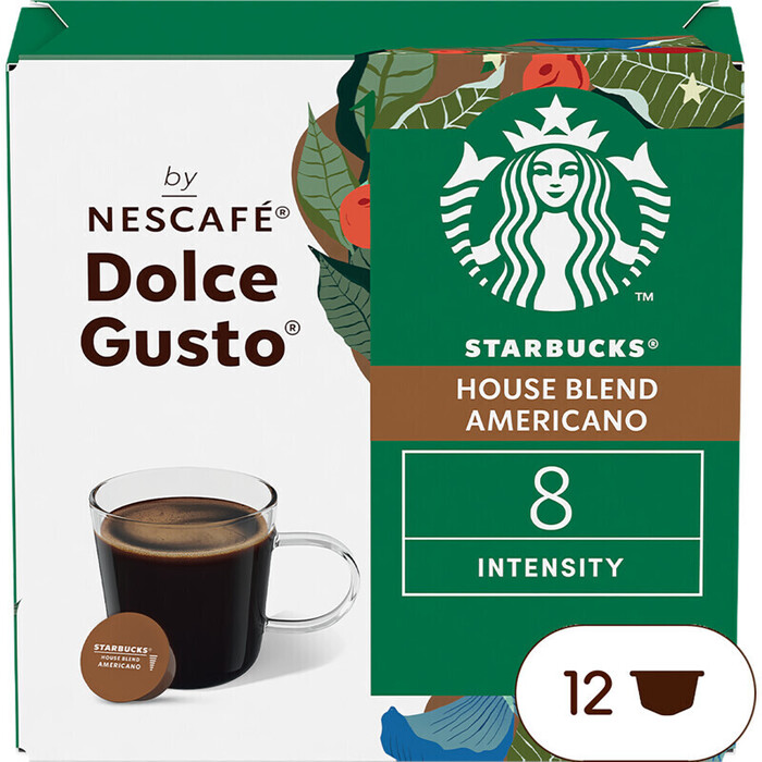 Starbucks® House Blend by Nescafé® Dolce Gusto® Medium Roast 12 Capsules (102g)