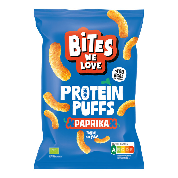BitesWeLove protein puff paprika bio 75g (75g)