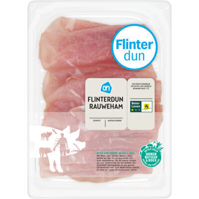 AH Flinterdunne rauwe ham (100g)