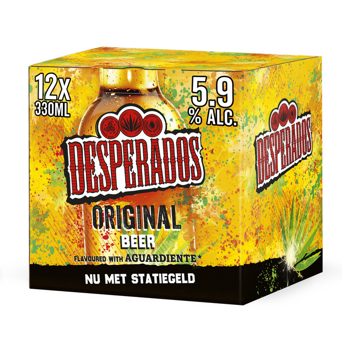 Desperados Original Bier Fles 12 x 330ml (12 × 33cl)