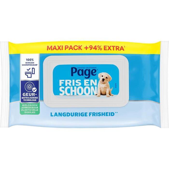 Page Compleet Schoon Vochtig Toiletpapier Maxi