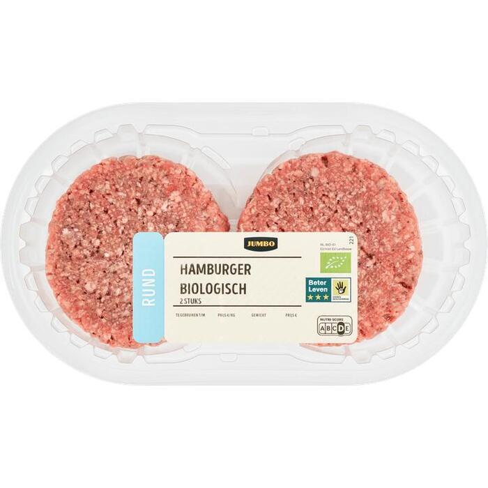 Jumbo Biologisch Rund Hamburger 2 Stuks (2 × 90g)