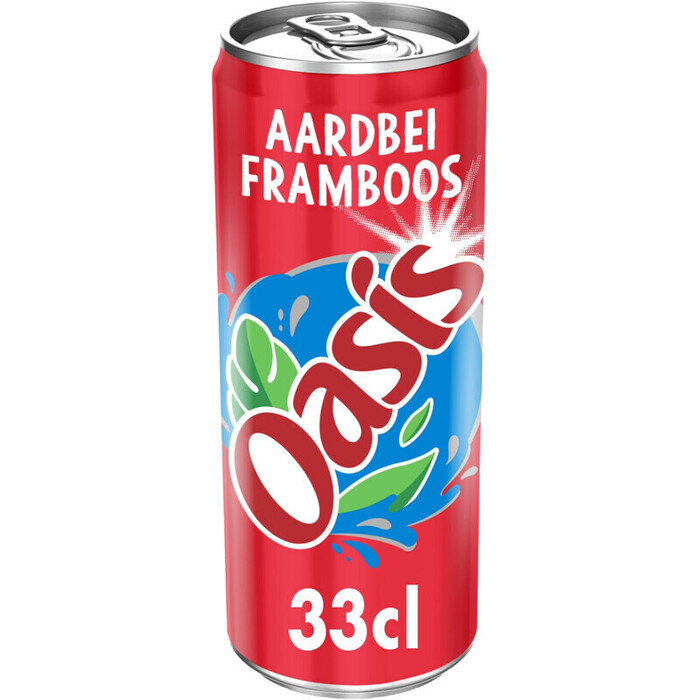 Oasis Vruchtenfrisdrank Smaak Aardbei Framboos 33 cl (33cl)