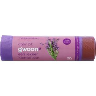 g'woon Trekbandzak Lavendel 30L 20 Stuks