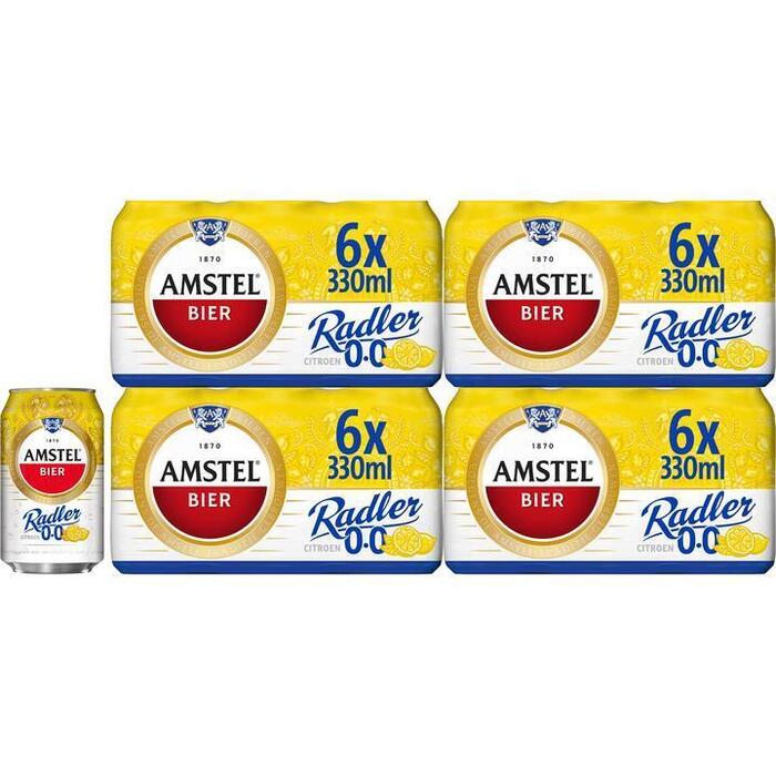 Amstel Radler 0.0 Bier Citroen Blik 4 x 6 x 330ml (24 × 33cl)