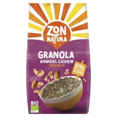 Zonnatura Granola amandel cashew vezelrijk (350g)