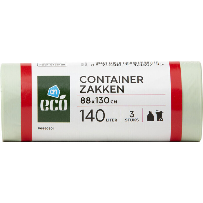 AH Ecologische containerzakken 140 lt (iter, 140L)