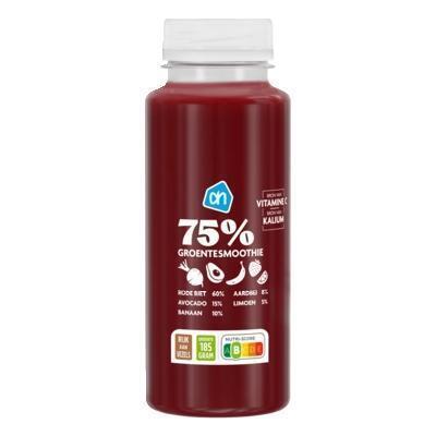 AH 75% Groentesmoothie rode biet aardbei (250ml)