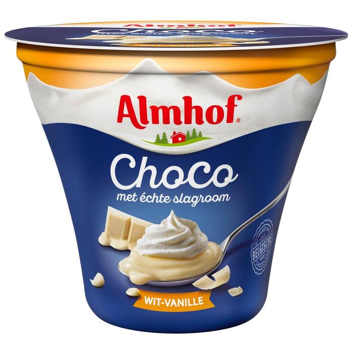 Almhof Choco met slagroom Wit-Vanille 180 g (180g)