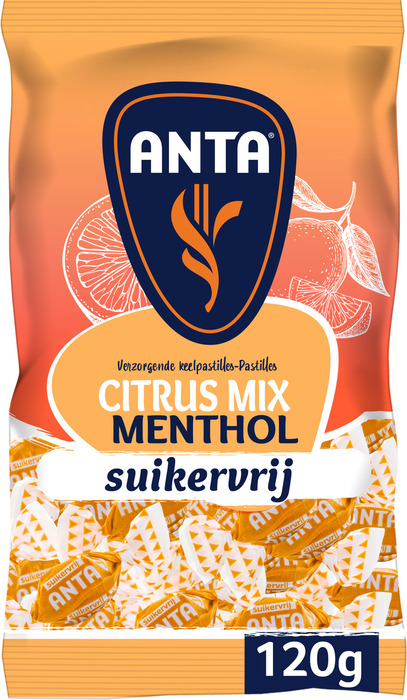 Anta Citrus mix menthol suikervrij (120g)