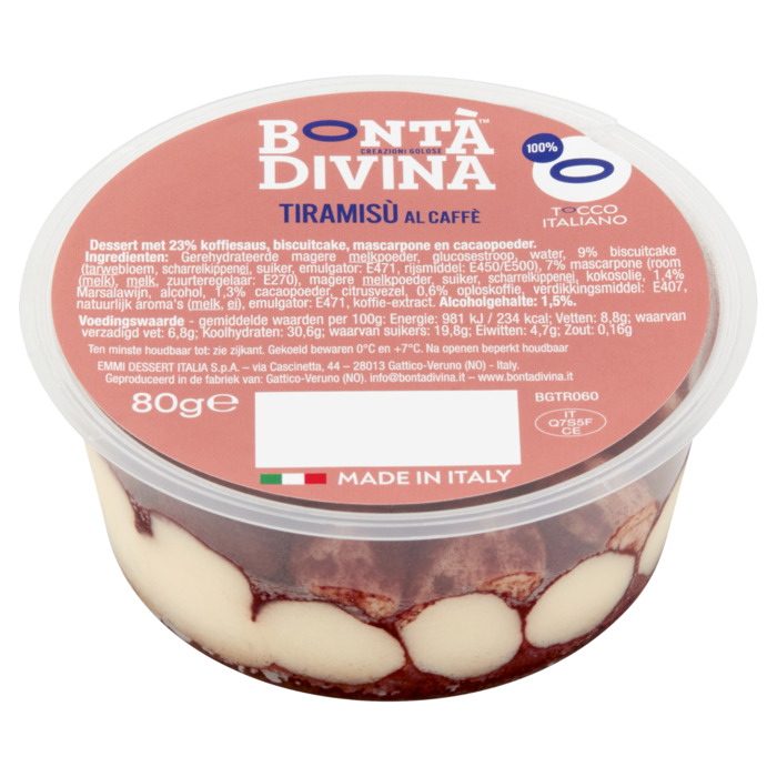 Bontà Divina Tiramisù al Caffè 80 g (80g)