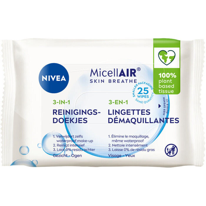 Nivea Skin breathe micellair reinigingsdoekjes