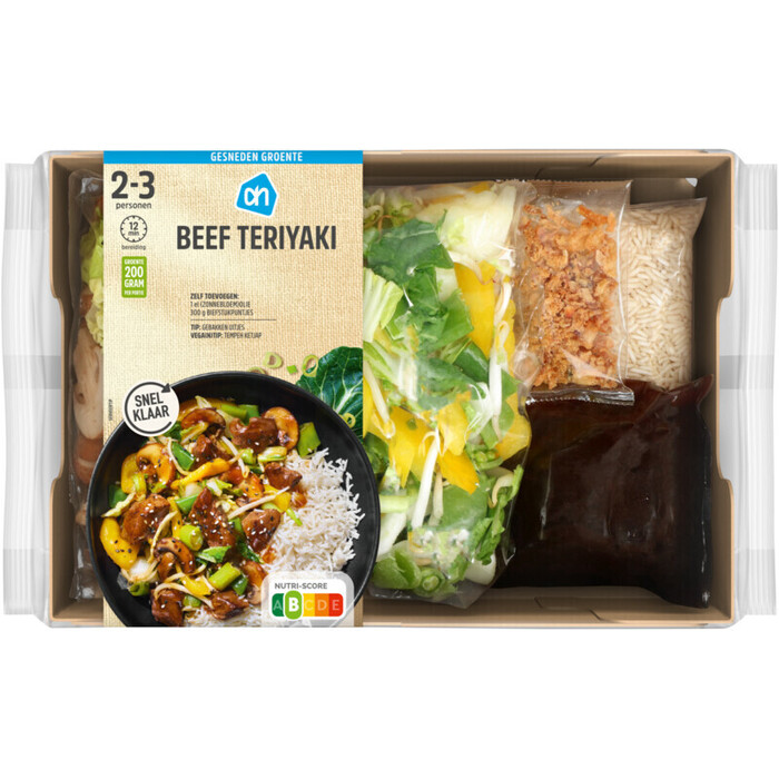 AH Gesneden verspakket Japanse teriyaki (795g)