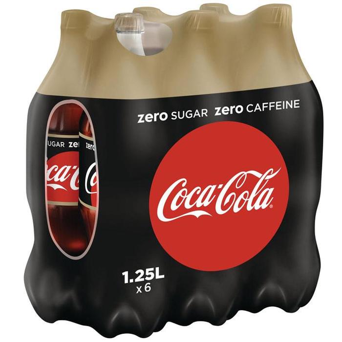 CocaCola zero sugar zero caffeine (6 × 1.25L)