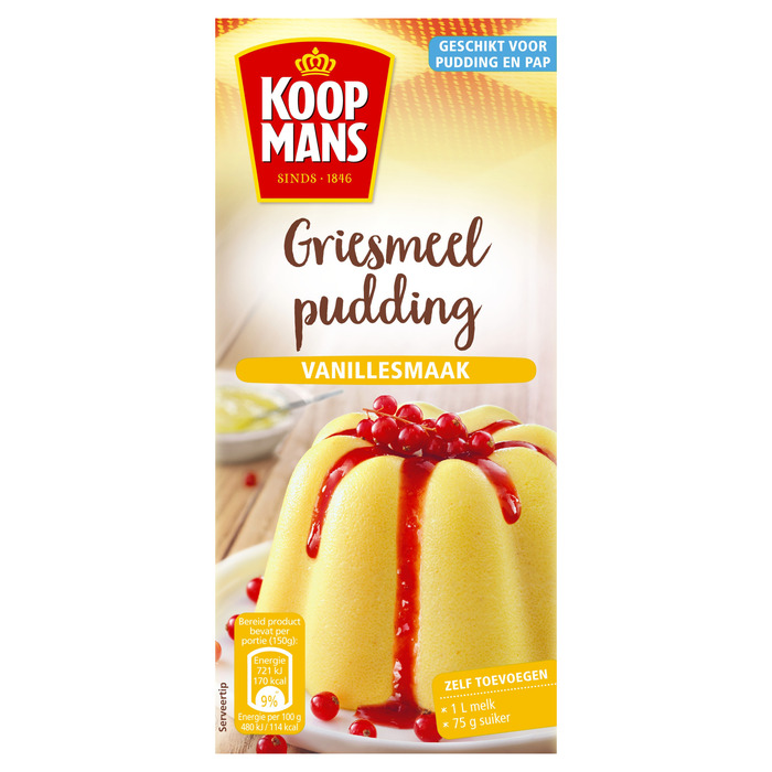 Koopmans Griesmeelpudding Vanillesmaak 500 g (500g)