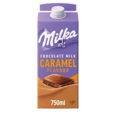 Milka chocolademelk caramel 750ml (0.75L)