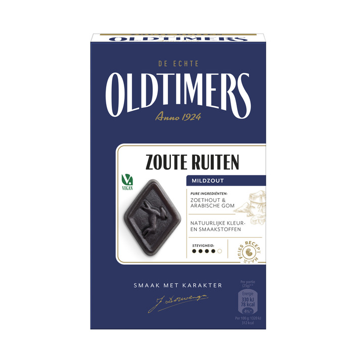 Old Timers Hindelooper Ruitjes (Doos, 235g)