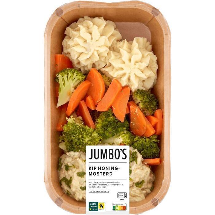 Jumbo Verse Maaltijd Kip Honing-Mosterd met Aardappelpuree, Wortel en Broccoli 450g (450g)