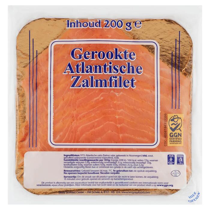 Noorse zalm gerookt (200g)