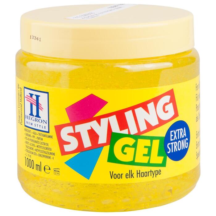 Hegron Styling Gel Extra Strong 1000 ml (Stuk, 1L)