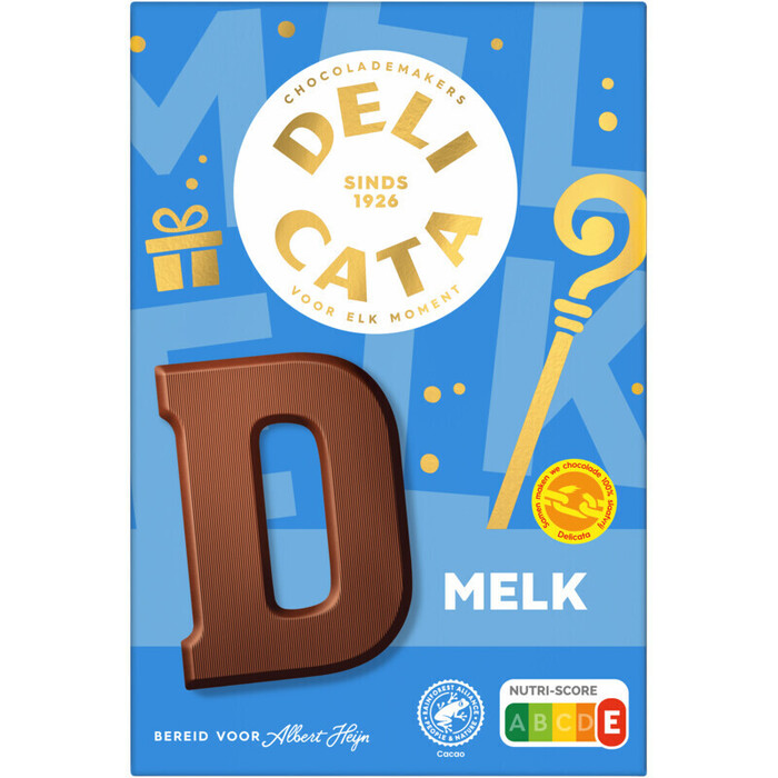 Delicata Chocoladeletter melk D (160g)