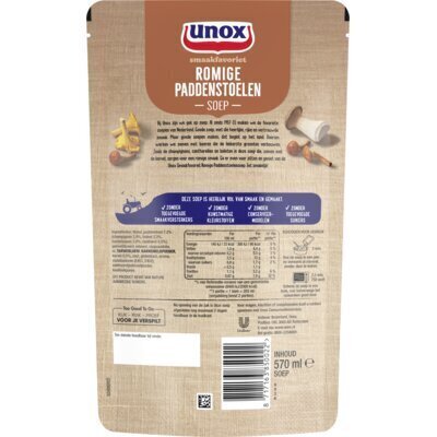 Unox Soep in zak bospaddenstoelensoep (zak (overig), 0.57L)