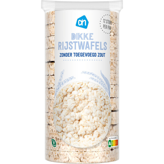 AH Dikke rijstwafels zonder toegevoegd zout (120g)