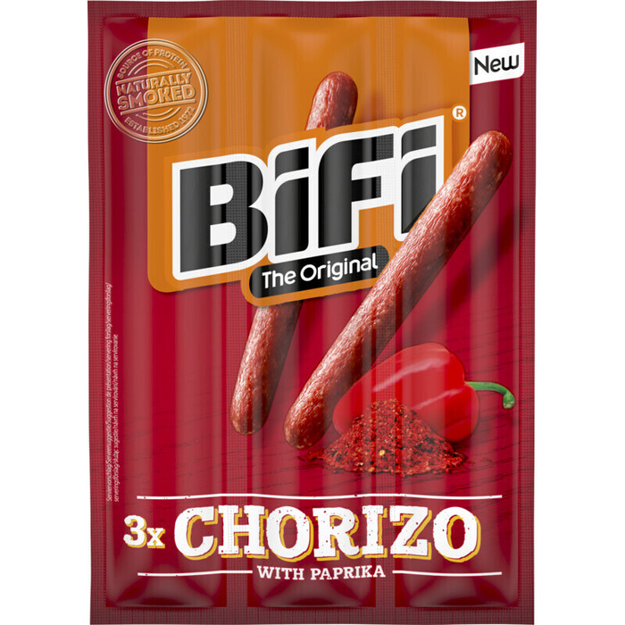 BiFi The Original Chorizo with Paprika 3 x 20 g (60g)