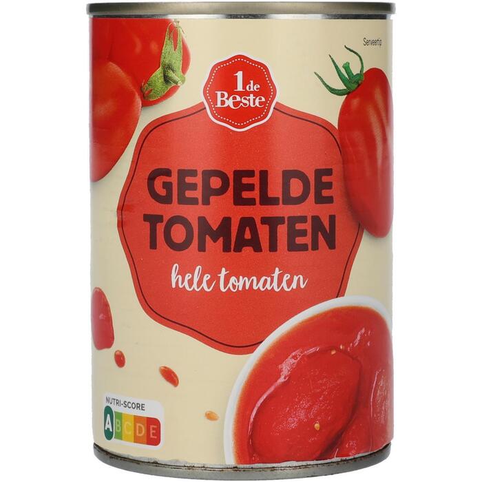 1 de Beste Gepelde tomaten (400g)
