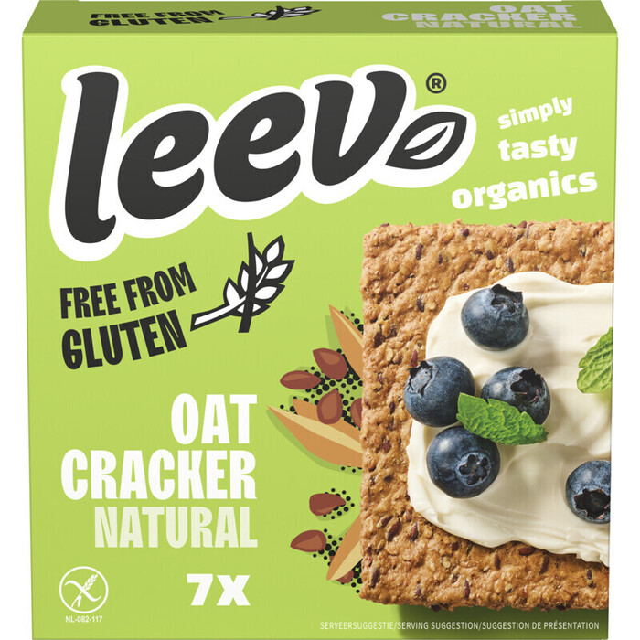 Leev Oatcracker naturel free from gluten (100g)