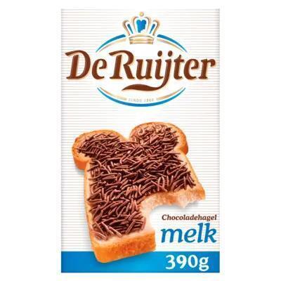 De Ruijter Chocoladehagel Melk 390 g (doos, 390g)