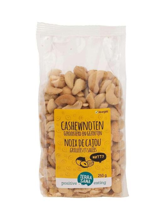 Cashewnoten geroosterd met zout TerraSana 250g (250g)