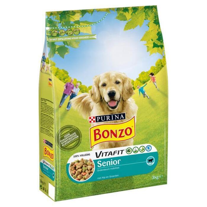 Bonzo Senior Brok Kip&Groente - Hondenvoer - 15 kg