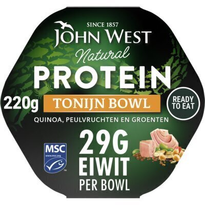 John West Protein tonijn bowl quinoa peulvruchten (220g)