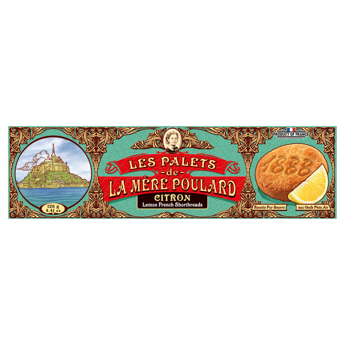 La Mere Poulard Citron lemon French shortbread (125g)