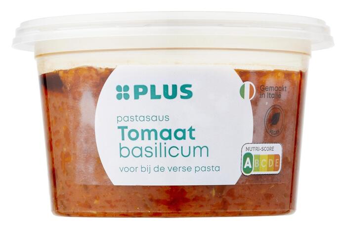 PLUS Pastasaus tomaat basilicum (Bakje, 180g)