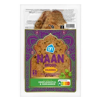 AH Naanbrood volkoren knofook & koriander (240g)