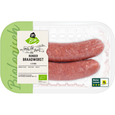 AH Biologisch Runderbraadworst (2 × 100g)