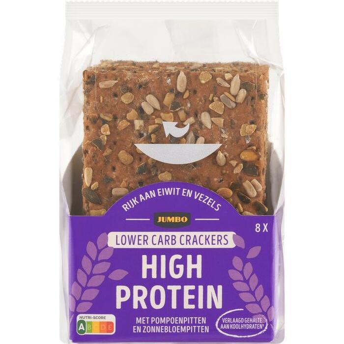 Jumbo Crackers High Protein met Pompoenpitten en Zonnebloempitten 8 Stuks (160g)