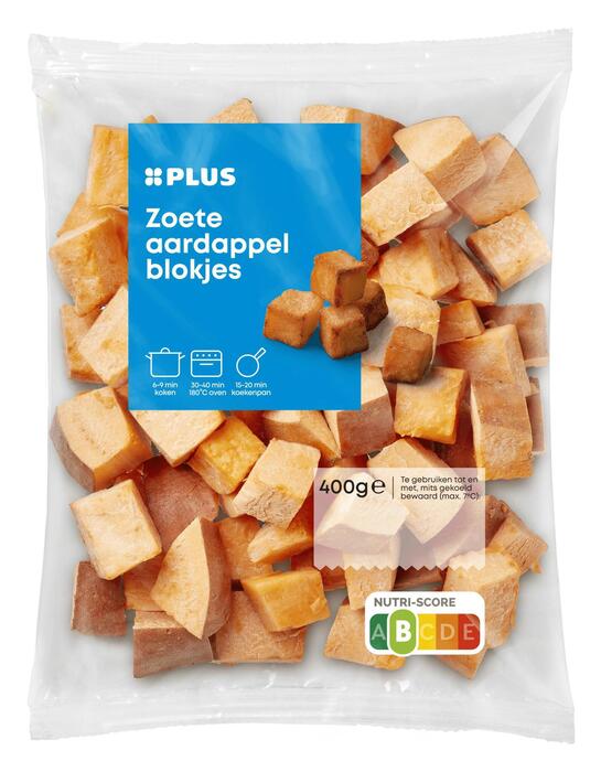 PLUS Zoete aardappelblokjes (Zak, 400g)