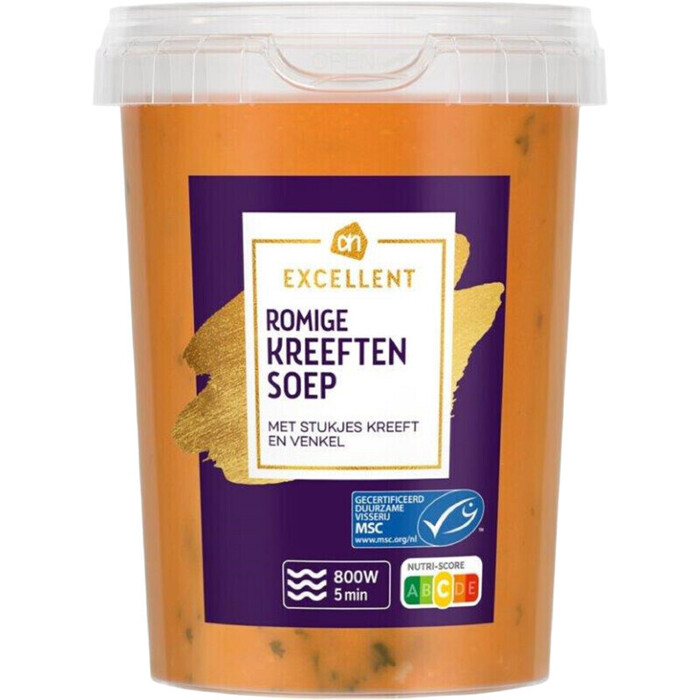 AH Excellent Romige kreeftensoep (500g)