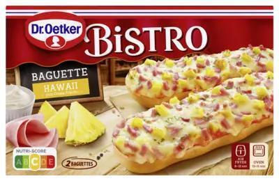 Dr. Oetker Bistro classique baguette hawaii 2 x 125 g (Doos, 250g)