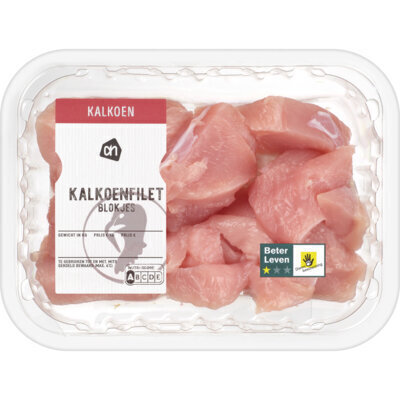 AH Scharrel kalkoenfilet blokjes (250g)