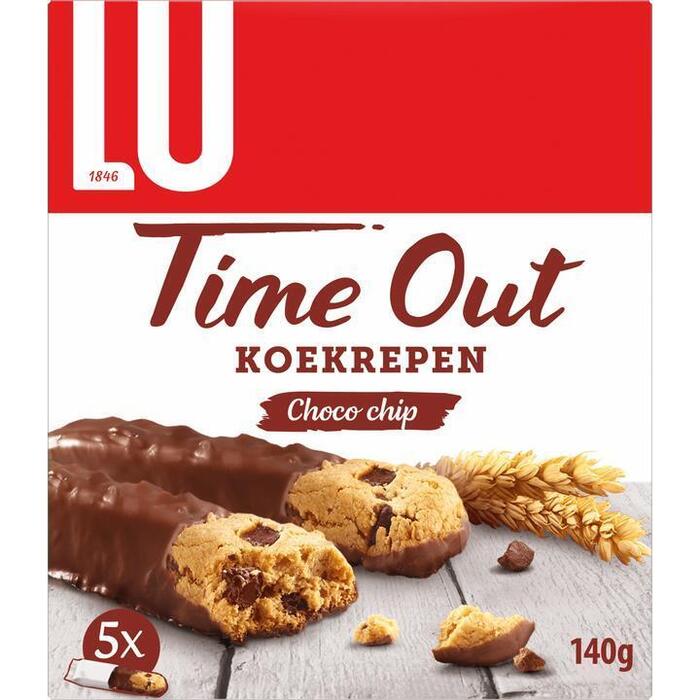 Time Out koekrepen choco chip (Doos, 140g)