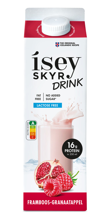 Isey Skyr drink framboos-granaatappel (1L)