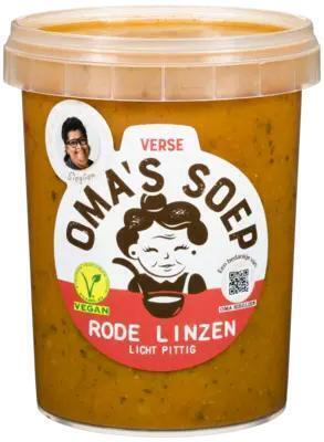 Oma's Soep Rode linzen soep (0.5L)