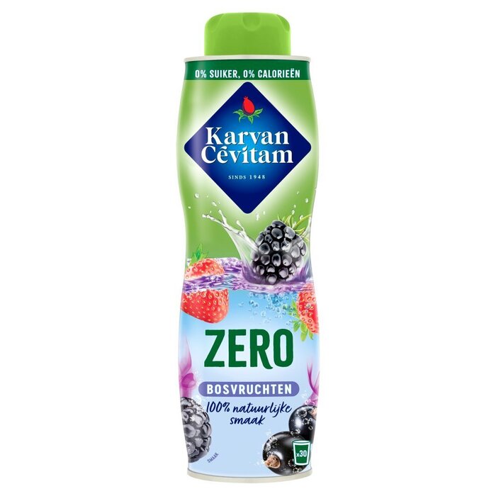 Karvan Cévitam Zero Bosvruchten Siroop 600 ml (0.6L)