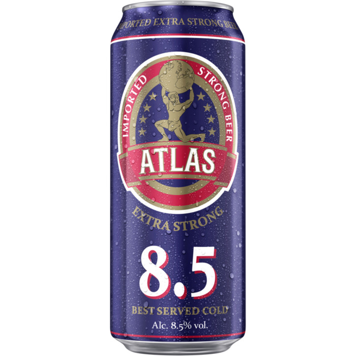Atlas Extra strong beer 8,5 % (rol, 0.5L)