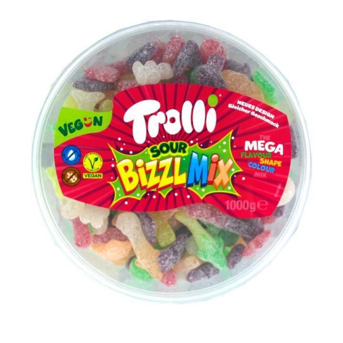 Trolli Sour Bizzl Mix Fruitgom 1000g (1kg)